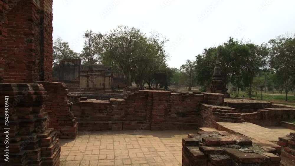 The old Buddhist temple of Wat Mahathat, Sukhothai, UNESCO World Heritage Site, Thailand, Asia - 21st of January 2020 The old Buddhist temple of Wat Mahathat, Sukhothai, UNESCO World Heritage Site, Thailand, Asia - 21st of January 2020
