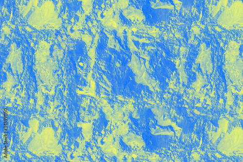 Bright patchy blue yellow texture stone background. Seamless pattern © kvitkanastroyu