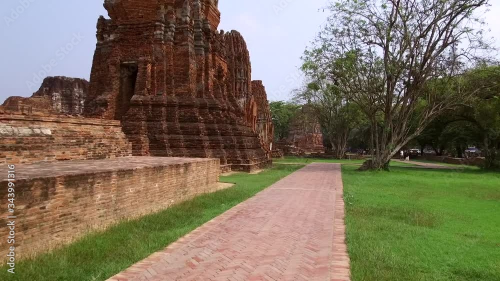 The old Buddhist temple of Wat Mahathat, Sukhothai, UNESCO World Heritage Site, Thailand, Asia - 21st of January 2020 The old Buddhist temple of Wat Mahathat, Sukhothai, UNESCO World Heritage Site, Thailand, Asia - 21st of January 2020