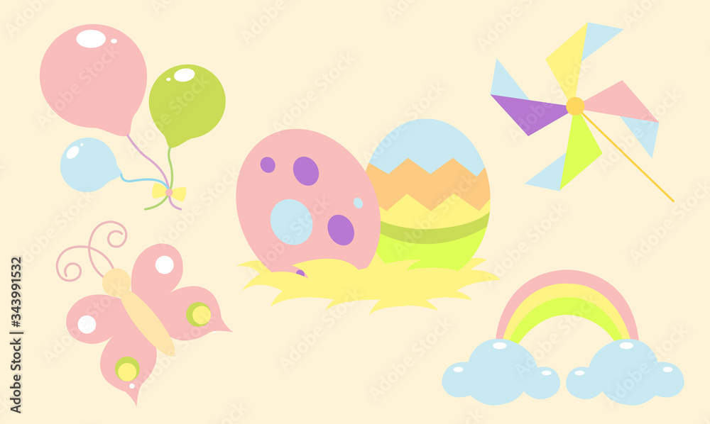 Spring Materials Pastel Spring Materials Pastel