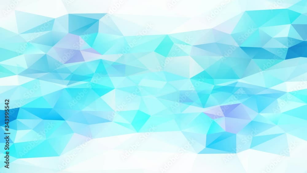 abstract geometric triangles with shinny white and blue tones and 3d effect resembling a cool creek