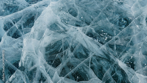ice of lake Baikal
