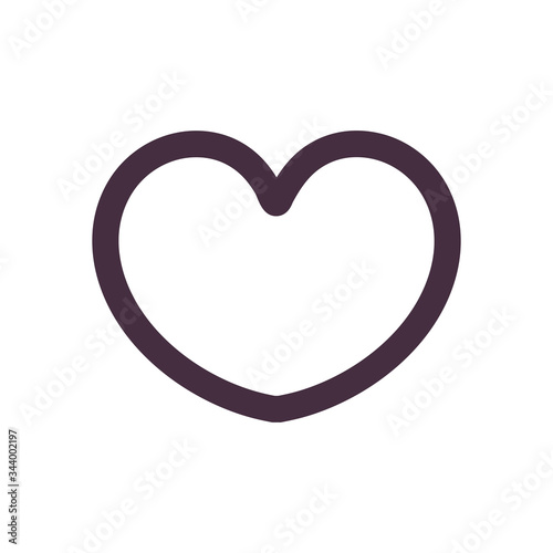 Heart line style icon vector design