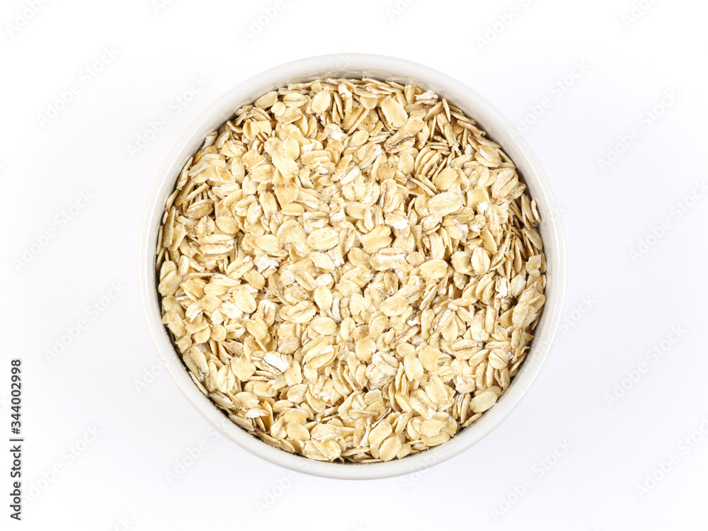 oat flakes in glass jar oat flakes in glass jar
