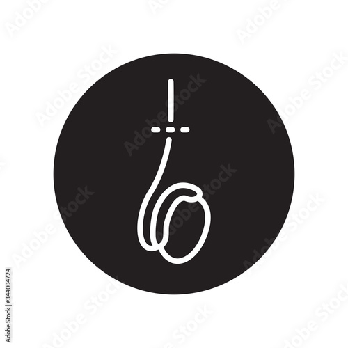 vasectomy line icon, vector illustration