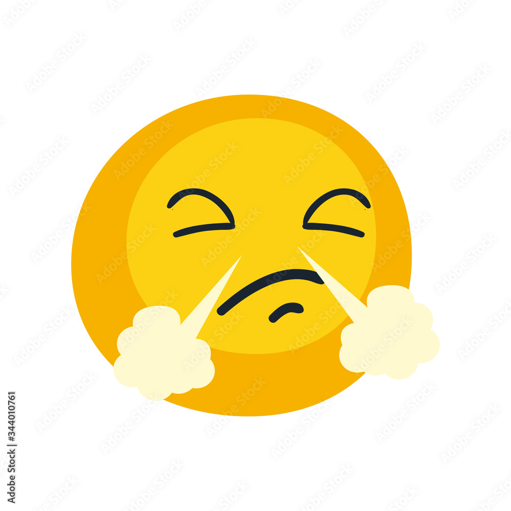 triumph emoji face flat style icon vector design triumph emoji face flat style icon vector design