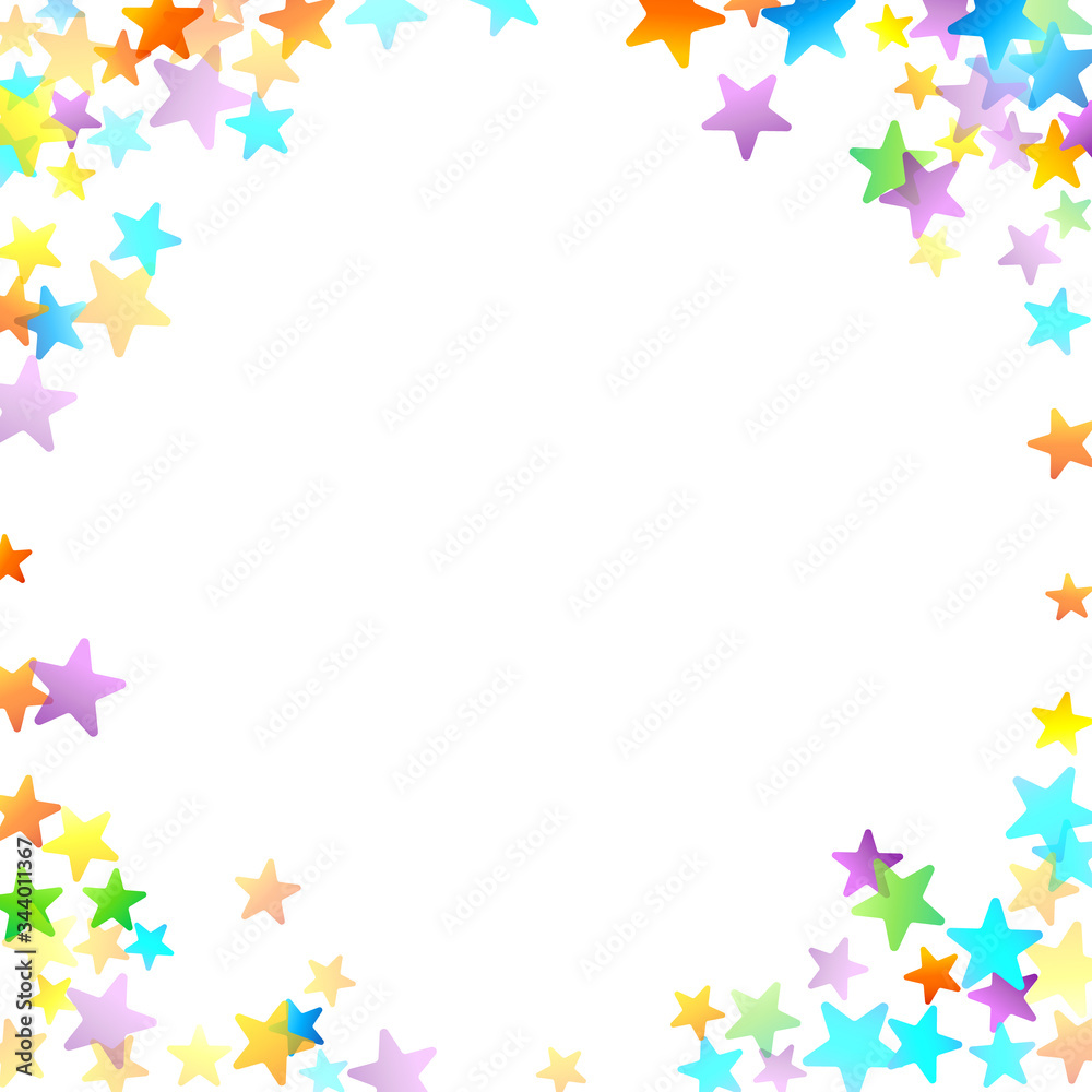 Rainbow Festive Confetti. Carnival Star Falling. Rainbow Festive Confetti. Carnival Star Falling.