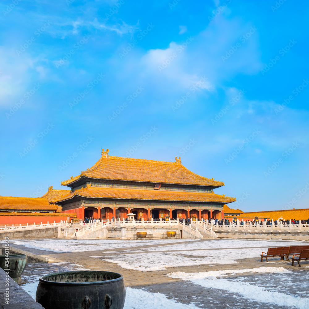 Qianqinggong (Palace of Heavenly Purity) in Forbidden City in Beijing, China