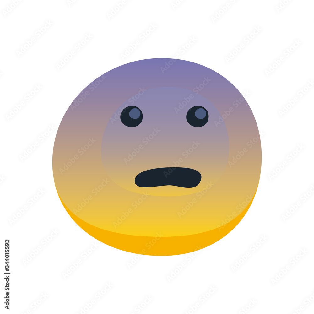 Fototapeta premium sick emoji flat style icon vector design
