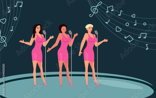 Girls Band performance at a music festival