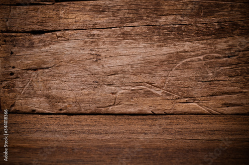 dark brown wooden texture. Old wood background 