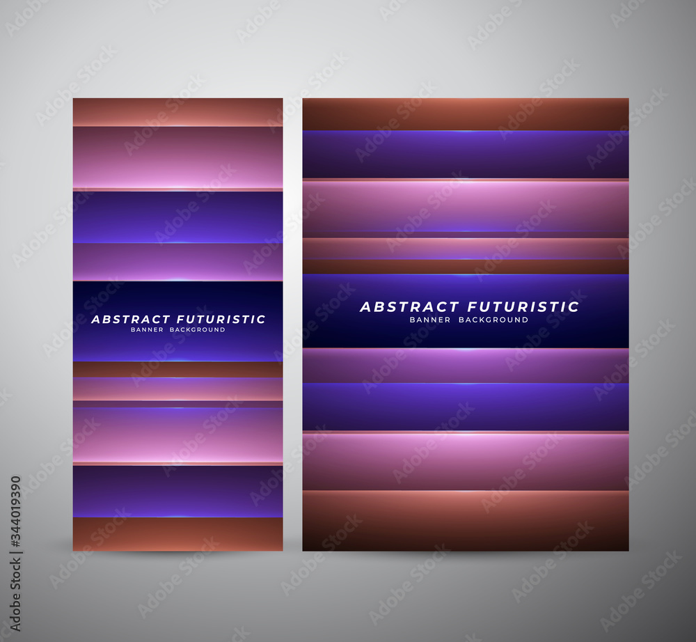 Naklejka premium Abstract banner and poster futuristic background, Abstract art wallpaper. Vector illustration.