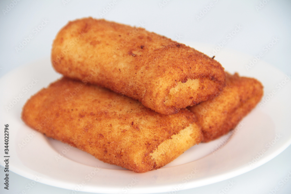 Close Up of Rissole (Traditional Indonesian Snack) on Plate