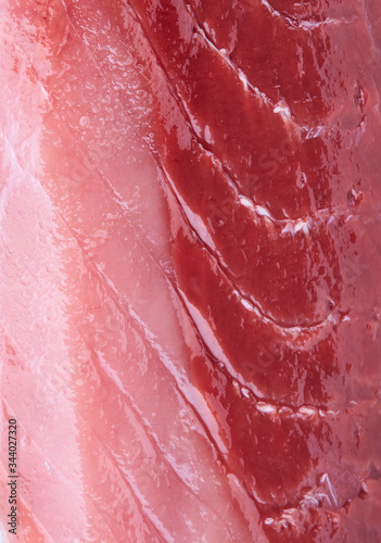 closeup of tuna cross section 
