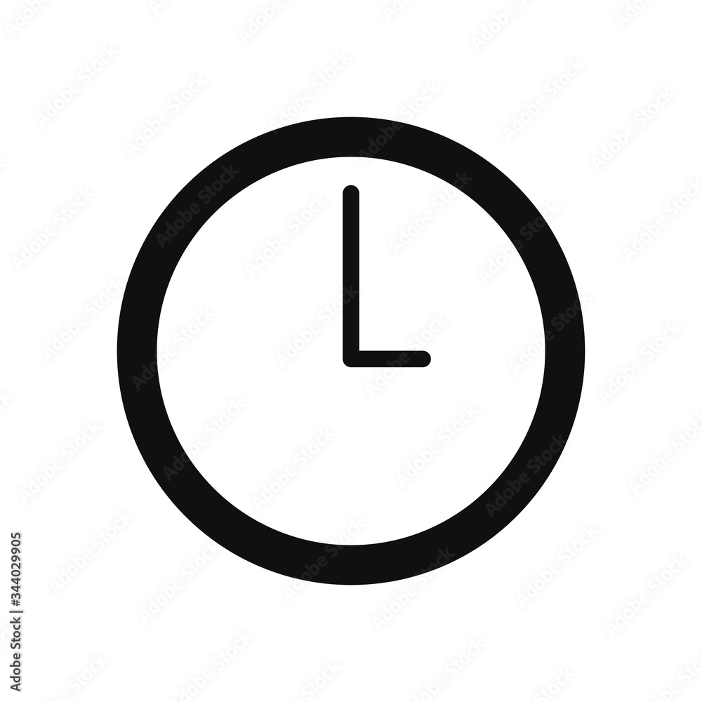 smartphone app buttons concept, clock icon, silhouette style smartphone app buttons concept, clock icon, silhouette style