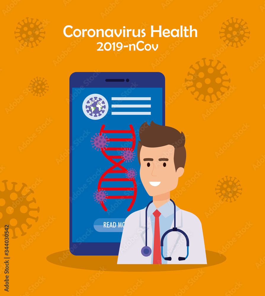medicine online technology with smartphone and doctor vector illustration design medicine online technology with smartphone and doctor vector illustration design