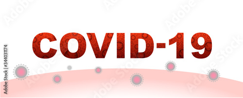 Coronavirus COVID-19 outbreak and influenza background. SARS-Cov-2. Pandemic medical health risk, immunology, virology, epidemiology concept. 