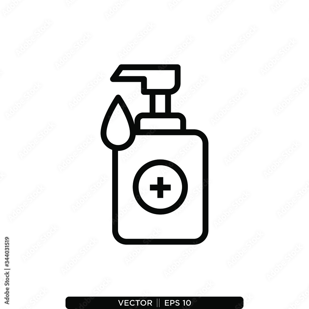 Hand Soap Icon Vector Illustration Logo Template Hand Soap Icon Vector Illustration Logo Template