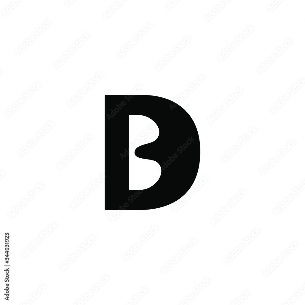 bd letter abstract logo bd letter abstract logo
