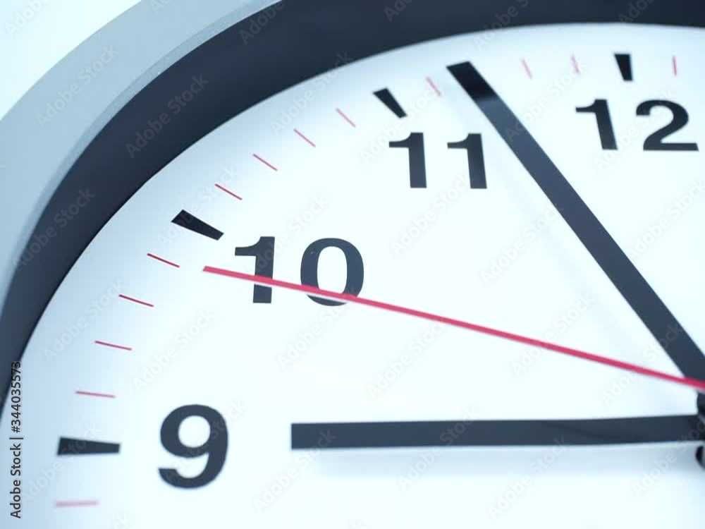 Closeup Gray wall watch, face beginning of time 08.57 am or pm, Clock minute walk slowly, Time concept. Closeup Gray wall watch, face beginning of time 08.57 am or pm, Clock minute walk slowly, Time concept.