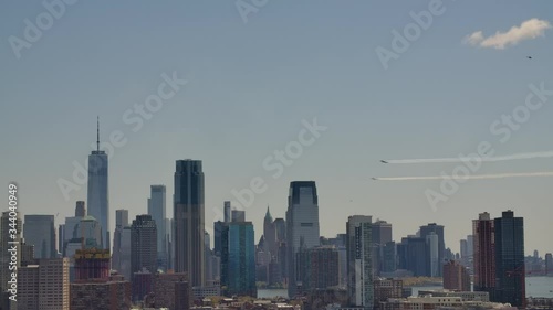 Blue Angels fly high over NYC and NJ as they honor the Healthcare workers and Essential workers as they serve our country during this Covid19 Pandemic.
