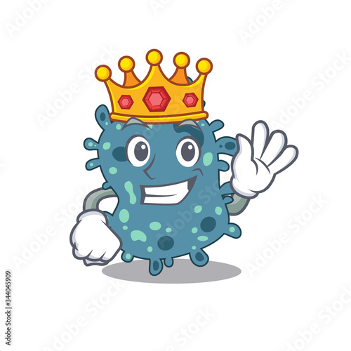 A Wise King of rickettsia mascot design style photo