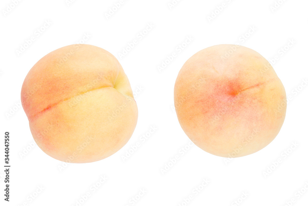 Fresh honey peach isolated on white background. Fresh honey peach isolated on white background.