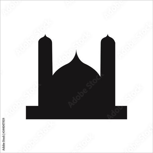 taj mahal vector illustration, mosque logo vector