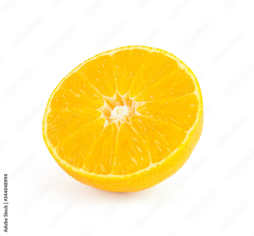Fresh Japanese Ehime Prefecture orange isolated on white background. Fresh Japanese Ehime Prefecture orange isolated on white background.