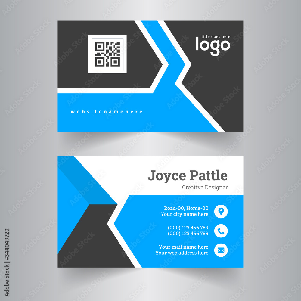 Fototapeta premium Abstract business card template Design. 