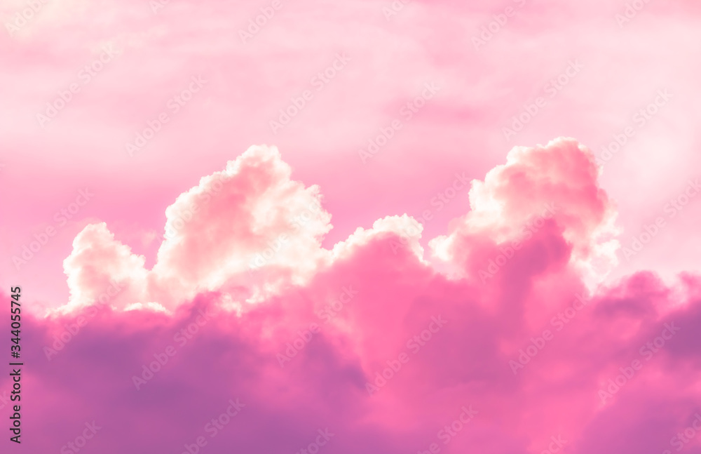 bright pink fume clouds in sky bright pink fume clouds in sky