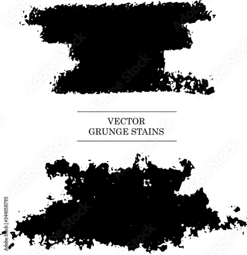 Abstract vector stains. Grunge elements.