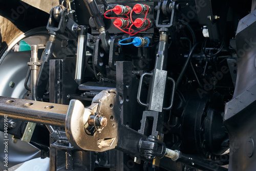 Coupling unit of a modern tractor.