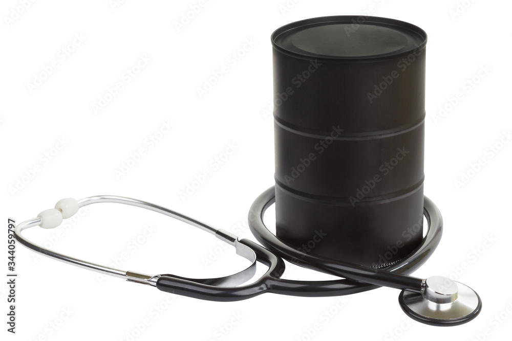 stethoscope with Black metallic oil barrel stethoscope with Black metallic oil barrel