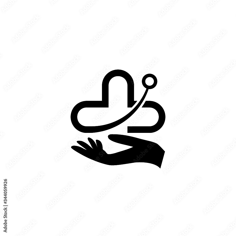 Health Medical icon logo design isolated on white background Health Medical icon logo design isolated on white background