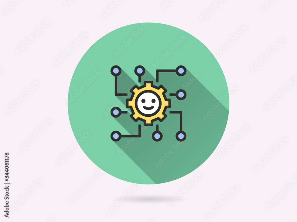 Algorithm icon for graphic and web design. Algorithm icon for graphic and web design.