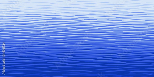 Ripples and water waves, sea surface. Vector natural background. 