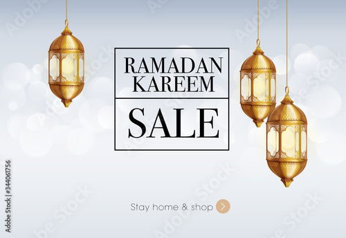 Islamic new year ramadan greetings design