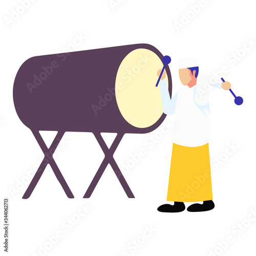 special ramadan a muslim hit the drum