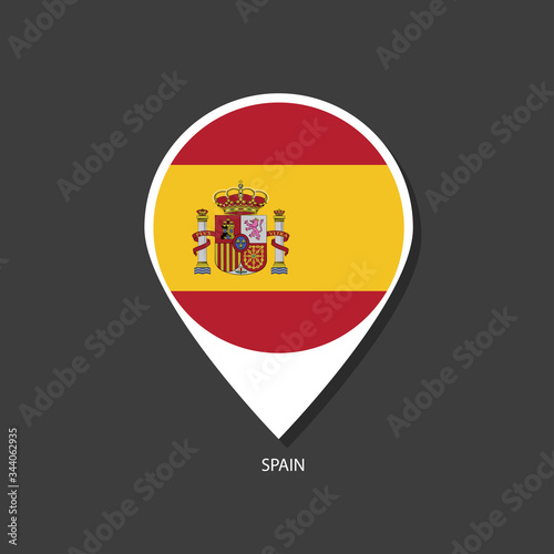 Free Download Spain flag Vector marker with flags. - GFXLoad
