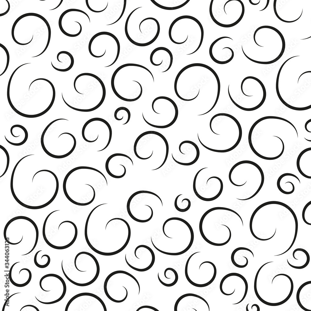 Abstract Vector background with Twisted line ornaments