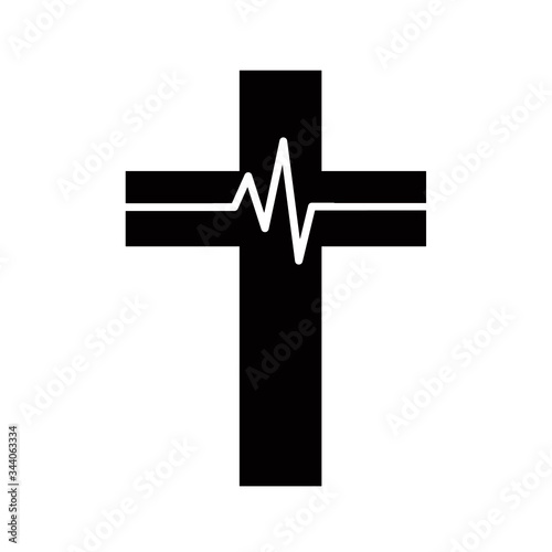 Cruz com Batida Cardíaca