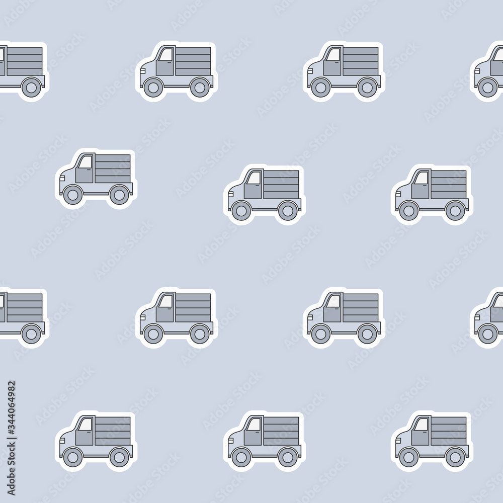 Wrapping paper - Seamless pattern of symbols toy car for vector graphic design Wrapping paper - Seamless pattern of symbols toy car for vector graphic design