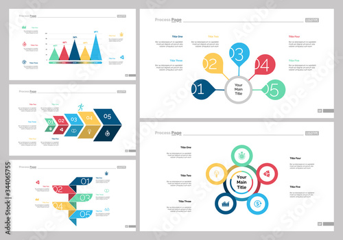 Infographic design set can be used for workflow layout, diagram, report, presentation, web design. Business and research concept with bar, process, step, flow and cycle charts. photo