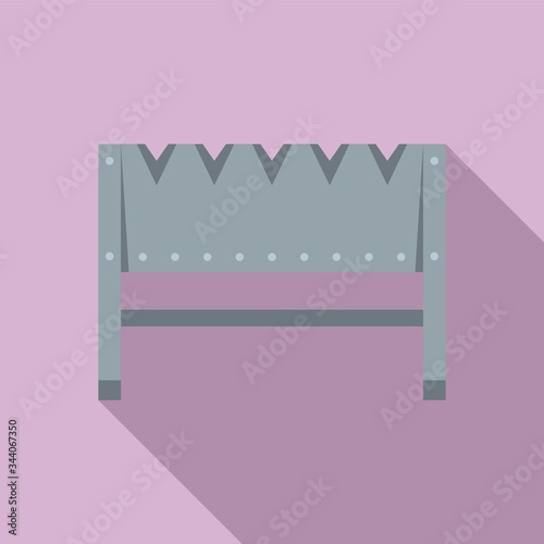 Home brazier icon. Flat illustration of home brazier vector icon for web design