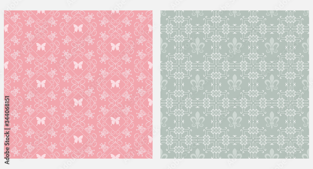 Background seamless pattern. Retro style. Vector graphics.