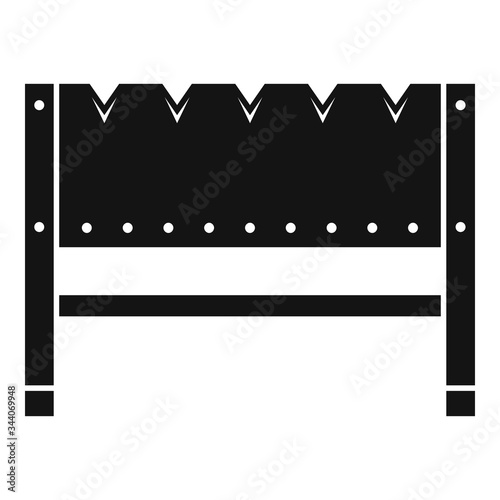 Home brazier icon. Simple illustration of home brazier vector icon for web design isolated on white background