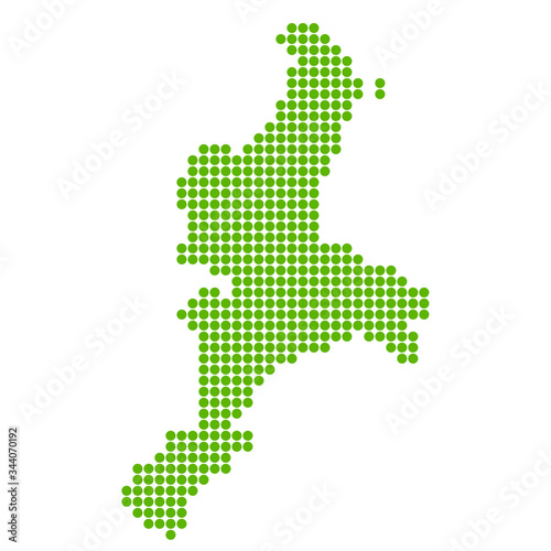 三重　地図　円　アイコン
