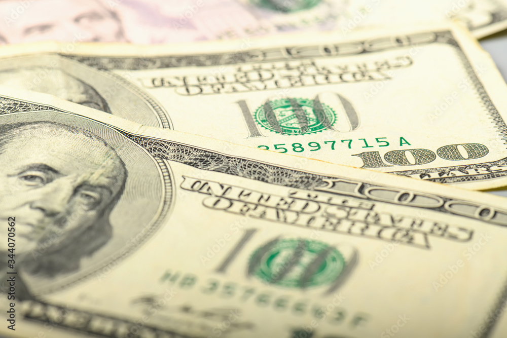 Cash banknotes dollars background. Background with money banknote. Cash banknotes dollars background. Background with money banknote.