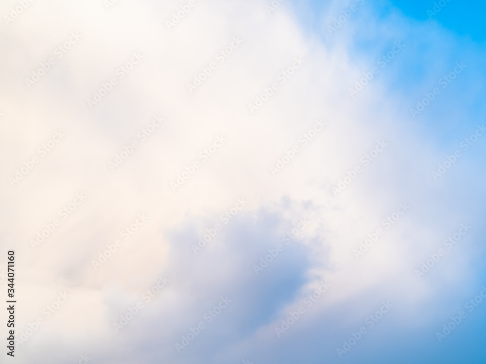 part of large white cloud in blue sky on spring afternoon part of large white cloud in blue sky on spring afternoon